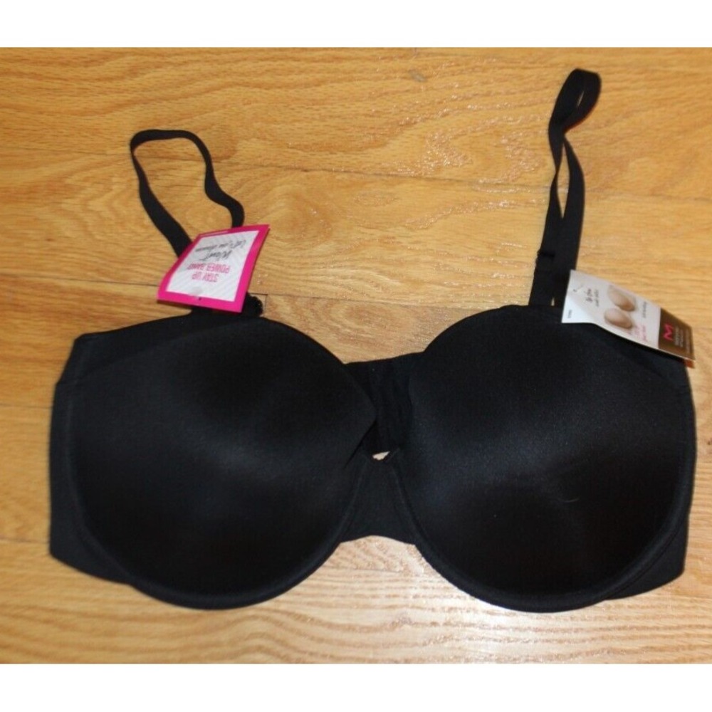 Maidenform Self Expressions Women's Side Smoothing Strapless Bra Black Size 40D